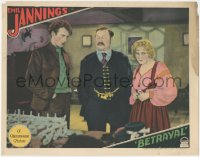 6c0291 BETRAYAL LC 1929 Emil Jannings between young Gary Cooper & pretty Esther Ralston, ultra rare!