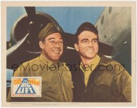 6c0294 BIG LIFT LC #7 1950 close up of young Montgomery Clift & Paul Douglas smiling by airplane!