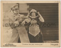 6c0295 BIG MOMENTS FROM LITTLE PICTURES LC 1924 Will Rogers uses gun to protect maid Marie Mosquini!