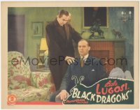 6c0300 BLACK DRAGONS LC 1942 cool image of spooky Bela Lugosi standing over mesmerized man!