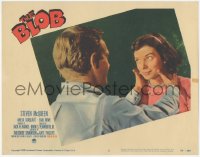 6c0305 BLOB LC #2 1959 c/u of young Steve McQueen with his hands on Aneta Corseaut's neck!