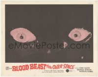 6c0311 BLOOD BEAST FROM OUTER SPACE LC 1966 best super close up of the monster's piercing eyes!