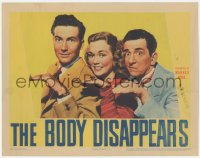 6c0313 BODY DISAPPEARS LC 1941 wacky image of Jane Wyman, Jeffrey Lynn, Edward Everett Horton!