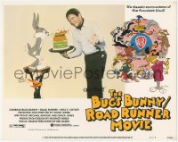 6c0325 BUGS BUNNY & ROAD RUNNER MOVIE LC #2 1979 Daffy holds him up to his birthday cake!