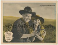 6c0336 CANYON OF THE FOOLS LC 1923 Harry Carey Sr. shows Marguerite Clayton how to shoot, rare!