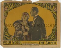 6c0354 CHEAT LC 1923 Jack Holt stares at disdainful Pola Negri, lost film!