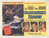 6c0033 COCKLESHELL HEROES TC 1956 Jose Ferrer, Trevor Howard, art of World War II canoe commandos!