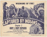 6c0034 CODY OF THE PONY EXPRESS chapter 2 TC 1950 Jock Mahoney, Columbia serial, Captured by Indians!