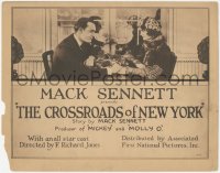 6c0041 CROSSROADS OF NEW YORK TC 1922 George O'Hara & Ethel Grey Terry holding hands, ultra rare!