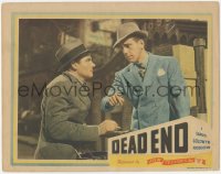 6c0388 DEAD END LC R1944 William Wyler classic, great c/u of Humphrey Bogart warning Joel McCrea!