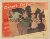 6c0391 DESERT FURY LC #1 1947 Lizabeth Scott stops Burt Lancaster about to punch John Hodiak!