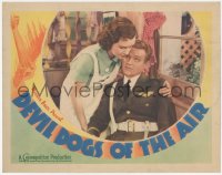 6c0393 DEVIL DOGS OF THE AIR LC 1935 c/u of Margaret Lindsay with arm around uniformed James Cagney!
