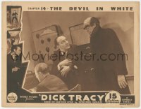 6c0396 DICK TRACY chapter 14 LC 1937 man w/ cat & creepy John Picorri as Moloch, The Devil in White!