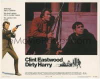 6c0402 DIRTY HARRY LC #2 1971 Clint Eastwood with rifle waiting with Reni Santoni, Don Siegel