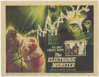 6c0058 ELECTRONIC MONSTER TC 1960 Rod Cameron, artwork of sexy girl shocked by electricity!