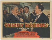 6c0062 FRIENDLY NEIGHBORS TC 1940 The Weaver Brothers & Elviry musical comedy, rare!