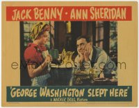 6c0447 GEORGE WASHINGTON SLEPT HERE LC 1942 sexy Ann Sheridan looks at Jack Benny with wry smile!