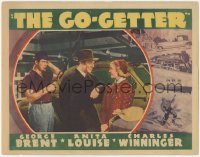 6c0455 GO GETTER Other Company LC 1937 close up of George Brent smiling at Anita Louise by car!