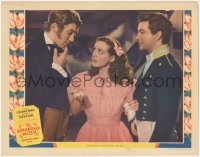 6c0460 GORGEOUS HUSSY LC 1936 Joan Crawford asks Robert Taylor & James Stewart to flip coin for her!
