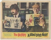 6c0471 HARD DAY'S NIGHT LC #8 1964 The Beatles, wacky Paul McCartney in disguise by Wilfrid Brambell