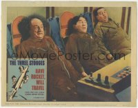 6c0472 HAVE ROCKET WILL TRAVEL LC #4 1959 wonderful close up of The Three Stooges blasting off!