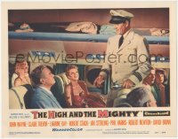 6c0479 HIGH & THE MIGHTY LC #2 1954 airplane pilot John Wayne w/ flashlight talking to passengers!