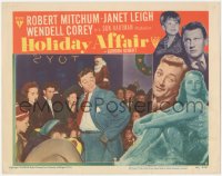 6c0486 HOLIDAY AFFAIR LC #7 1949 Robert Mitchum & Janet Leigh in crowd in toy store at Christmas!