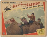 6c0489 HOP-A-LONG CASSIDY LC 1935 great image of William Boyd & cowboys aiming their guns upward!