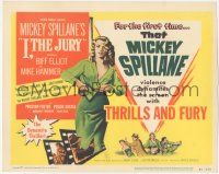 6c0090 I, THE JURY 2D TC 1953 Mickey Spillane, Biff Elliot as Mike Hammer with sexy Peggie Castle