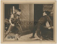 6c0244 'IF ONLY' JIM LC 1920 enraged Harry Carey with torn shirt about to beat guy up, ultra rare!