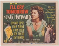 6c0089 I'LL CRY TOMORROW TC 1955 distressed Susan Hayward in her greatest performance!
