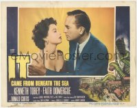 6c0514 IT CAME FROM BENEATH THE SEA LC 1955 Ray Harryhausen, Don Curtis & sexy Faith Domergue!