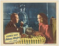 6c0520 JOHNNY ALLEGRO LC #4 1949 creepy guy outside watches George Raft & sexy Nina Foch in diner!