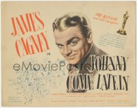 6c0098 JOHNNY COME LATELY TC 1943 James Cagney is a newspaperman/hobo helping an old lady!