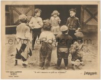 6c0523 JULY DAYS LC 1923 Farina, Joe Cobb, Sunshine Sammy & Our Gang kids fighting, very rare!