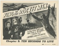 6c0102 KING OF THE ROCKET MEN chapter 9 TC 1949 sci-fi serial, Coffin in costume, Ten Seconds to Live!