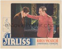 6c0532 KING'S VACATION LC 1933 close up of George Arliss putting his hand on ashamed man's shoulder!