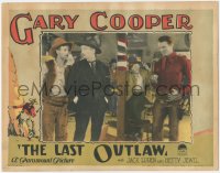 6c0539 LAST OUTLAW LC 1927 great image of young Gary Cooper holding his sheriff badge, ultra rare!