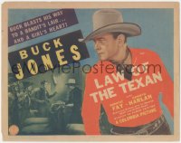 6c0109 LAW OF THE TEXAN TC 1938 Buck Jones blasts his way to a bandit's lair & a girl's heart!