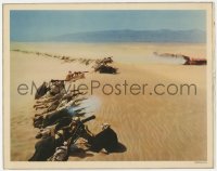 6c0541 LAWRENCE OF ARABIA roadshow LC 1962 David Lean classic, far shot of men with guns on dune!