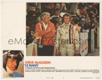 6c0542 LE MANS LC #8 1971 race car driver Steve McQueen standing in the pit with his manager!