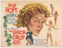 6c0112 LEMON DROP KID TC 1951 great wacky artwork of Bob Hope in drag + sexy Marilyn Maxwell!