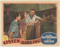 6c0543 LISTEN DARLING LC 1938 Walter Pidgeon gives Freddie Bartholomew & Mary Astor comforts of home!