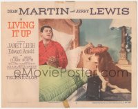 6c0546 LIVING IT UP LC #6 1954 wacky Jerry Lewis sick in bed watching dog wear hot water bottle!