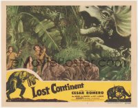 6c0548 LOST CONTINENT LC #7 1951 special FX scene with Cesar Romero, Acquanetta & triceratops!