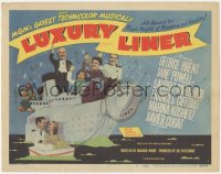 6c0126 LUXURY LINER TC 1948 George Brent & Jane Powell, tropical nights of romance & revelry!