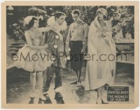 6c0554 MADNESS OF YOUTH LC 1923 John Gilbert stares at actors in the middle of a quarrel, rare!