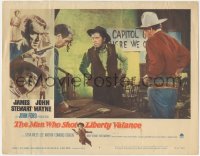 6c0565 MAN WHO SHOT LIBERTY VALANCE LC #2 1962 Lee Marvin by James Stewart & John Wayne at vote!