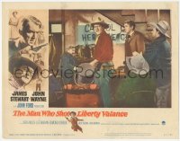 6c0566 MAN WHO SHOT LIBERTY VALANCE LC #7 1962 John Wayne takes charge from James Stewart & O'Brien!
