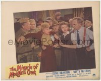 6c0572 MIRACLE OF MORGAN'S CREEK LC #3 1943 Betty Hutton protects Frank Moran from angry Demarest!